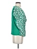 Beacon Graphic Green Short Sleeve Blouse Size S - photo 4