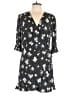 Ann Taylor LOFT 100% Rayon Floral Black Romper Size 12 - photo 1