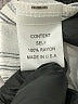 Maven West 100% Rayon Stripes Silver Casual Pants Size L - photo 8