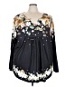 Unbranded Black 3/4 Sleeve Blouse Size 4X - photo 1