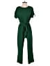 Tiffany & Grey Solid Green Jumpsuit Size S - photo 1