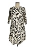 Tickled Teal Animal Print Ivory Casual Dress Size M - photo 1