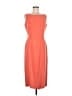 Talbots 100% Silk Solid Orange Casual Dress Size 8 - photo 1