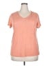 Cato Orange Short Sleeve Henley Size 24W - photo 1