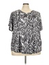 Unbranded Animal Print Silver Short Sleeve T-Shirt Size 5X - photo 1