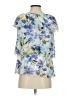 AGB Blue Short Sleeve Blouse Size S - photo 2