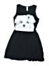 Justice Graphic Black Dress Size 8 - photo 1