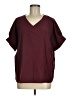 Unbranded Burgundy Short Sleeve Blouse Size M - photo 1
