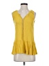 HAUTE FOX 100% Rayon Yellow Sleeveless Blouse Size S - photo 1