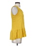 HAUTE FOX 100% Rayon Yellow Sleeveless Blouse Size S - photo 4