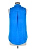 Unbranded 100% Polyester Blue Sleeveless Blouse Size M (estimated) - photo 2