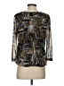 R.Q.T 100% Polyester Brown 3/4 Sleeve Blouse Size S - photo 2
