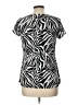 Susan Lawrence Black Short Sleeve Blouse Size L - photo 2