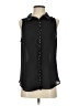 Elle 100% Polyester Black Sleeveless Blouse Size S - photo 1