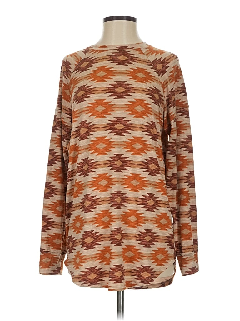 Pre-owned Lularoe Long Sleeve Turtleneck In Brown
