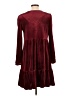 Studio One Burgundy Casual Dress Size L - photo 2