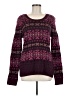 Maurices Print Purple Pullover Sweater Size M - photo 1