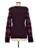 Maurices Print Purple Pullover Sweater Size M - photo 2