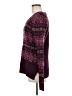 Maurices Print Purple Pullover Sweater Size M - photo 5