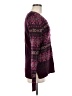 Maurices Print Purple Pullover Sweater Size M - photo 4