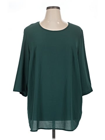 Ulla Popken 3/4 Sleeve Blouse (view 1)