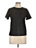 Collective Concepts Black Short Sleeve Top Size L (petite) - photo 1