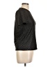 Collective Concepts Black Short Sleeve Top Size L (petite) - photo 4