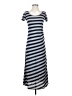 Minty Stripes Gray Casual Dress Size S - photo 1