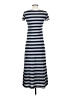 Minty Stripes Gray Casual Dress Size S - photo 2