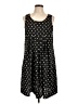 Unbranded 100% Polyester Polka Dots Black Casual Dress Size L - photo 1