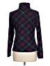 Allegra K Plaid Purple Turtleneck Sweater Size L - photo 2