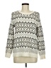 Ann Taylor LOFT Outlet Chevron-herringbone Ivory Silver Pullover Sweater Size M (petite) - photo 1