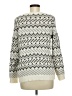Ann Taylor LOFT Outlet Chevron-herringbone Ivory Silver Pullover Sweater Size M (petite) - photo 2