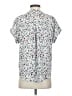 Maurices 100% Polyester Floral White Short Sleeve Blouse Size XS - photo 2