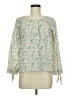 J.Crew 100% Cotton Yellow Ivory 3/4 Sleeve Blouse Size M - photo 1