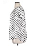 41Hawthorn Polka Dots White Short Sleeve Blouse Size 1X - photo 5