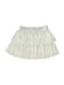 Cat & Jack 100% Polyester Stripes Silver Ivory Skirt Size 2T - photo 1