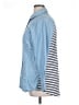 Lane Bryant 100% Lyocell Blue Long Sleeve Button-Down Shirt Size 14 - 16 Plus - photo 5