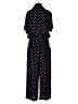 Universal Thread 100% Rayon Polka Dots Black Jumpsuit Size S - photo 2