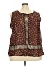 Ali & Kris 100% Polyester Brown Sleeveless Blouse Size 3X - photo 1