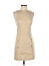 Unbranded 100% Polyester Solid Tan Cocktail Dress Size XS - photo 1