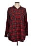 Divided by H&M Plaid Red Long Sleeve Button-Down Shirt Size 12 - photo 1