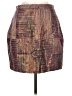 Walter 100% Polyester Tweed Burgundy Casual Skirt Size 8 - photo 1