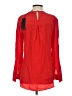 BCBGMAXAZRIA 100% Silk Red Long Sleeve Silk Top Size XS - photo 2