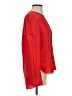 BCBGMAXAZRIA 100% Silk Red Long Sleeve Silk Top Size XS - photo 4