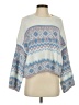 Sincerely Jules Paisley White Pullover Sweater Size S - photo 1