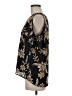Cynthia Rowley 100% Polyester Floral Black Short Sleeve Blouse Size M - photo 5