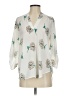 Lush 100% Polyester Ivory 3/4 Sleeve Blouse Size S - photo 1