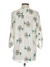 Lush 100% Polyester Ivory 3/4 Sleeve Blouse Size S - photo 2