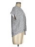 Mi ami 100% Viscose Silver Short Sleeve Blouse Size M - photo 4